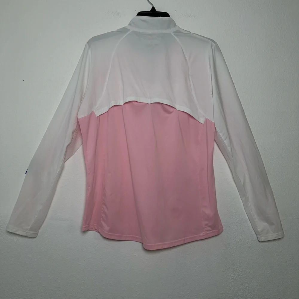 Sansoleil SunGlow Zip Mock Pink And White Long Sleeves UV 50+
Cooling - Picture 3 of 14